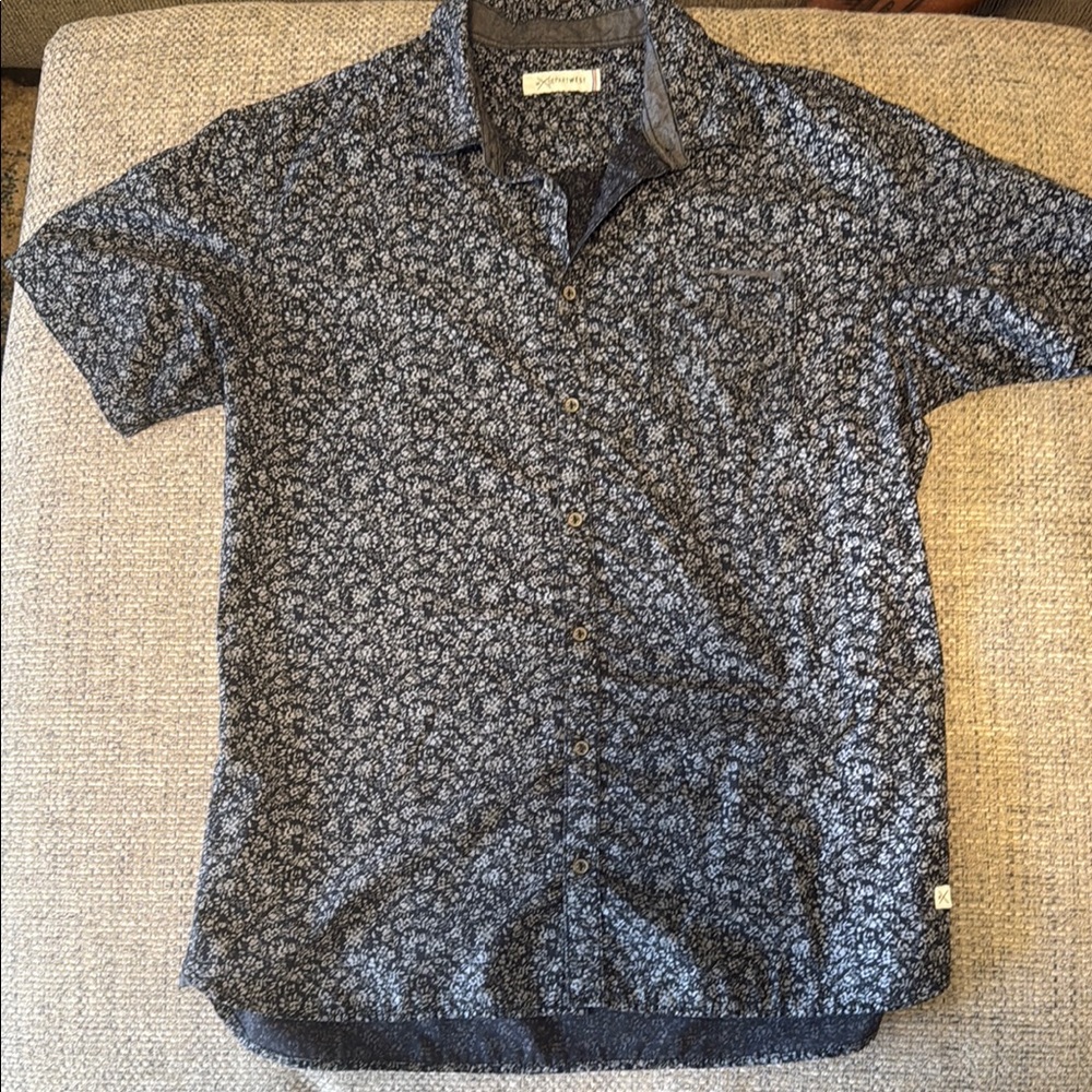 Depart West Black Casual Button Down Shirt